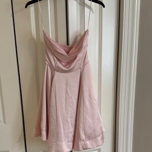 Altar’d State Elegant Pink strapless Dress